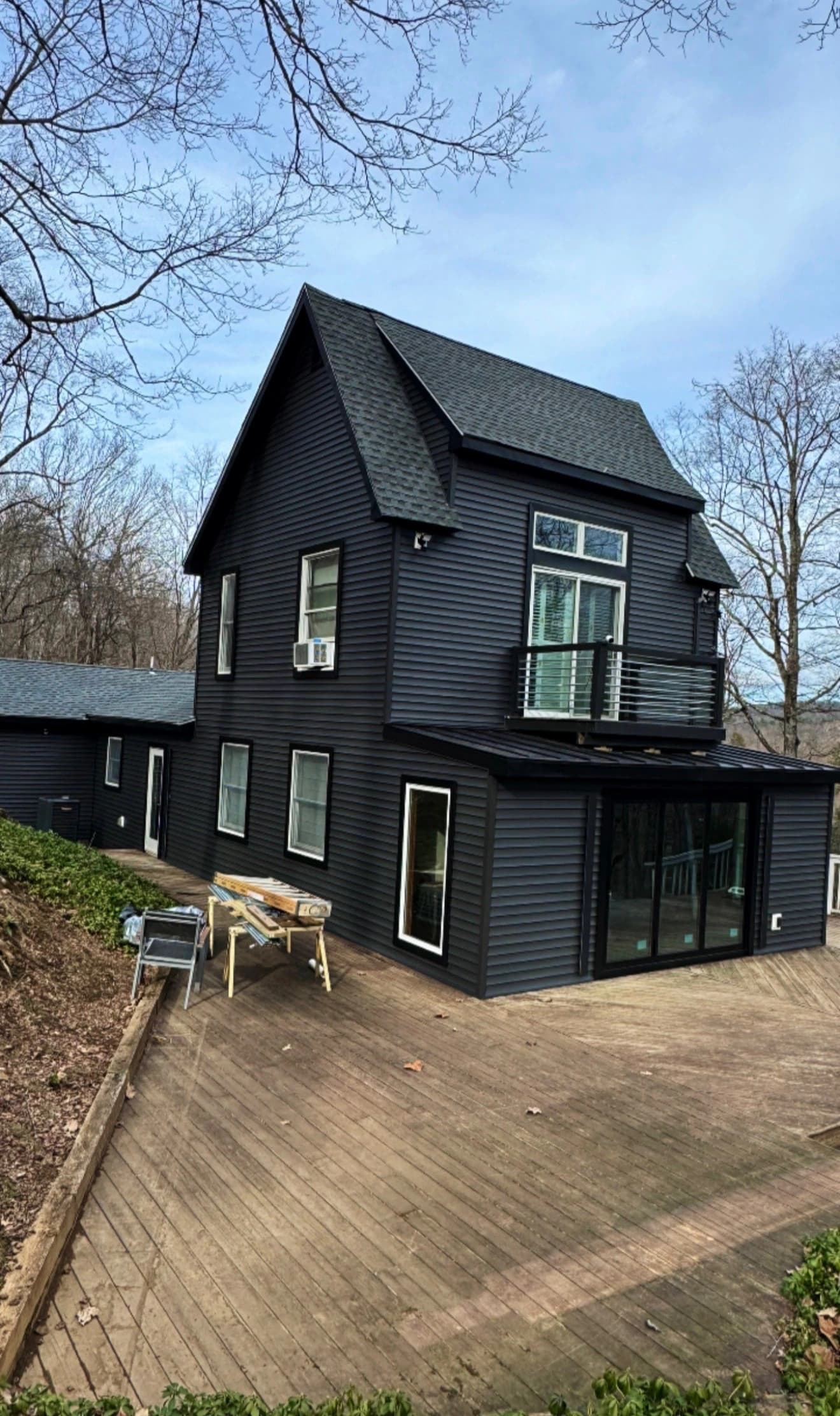 Commercial grade roofing and exterior on a large property